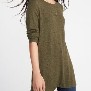 Long sleeve relaxed plush tunic